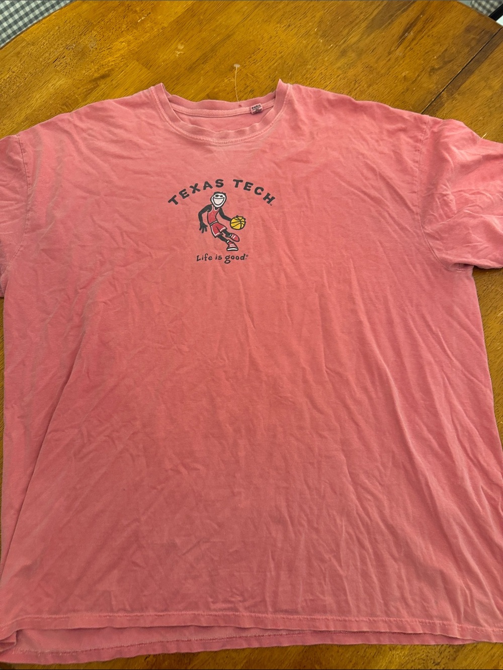 Life Is Good Pink Texas Tech Short-Sleeve T-Shirt xxl